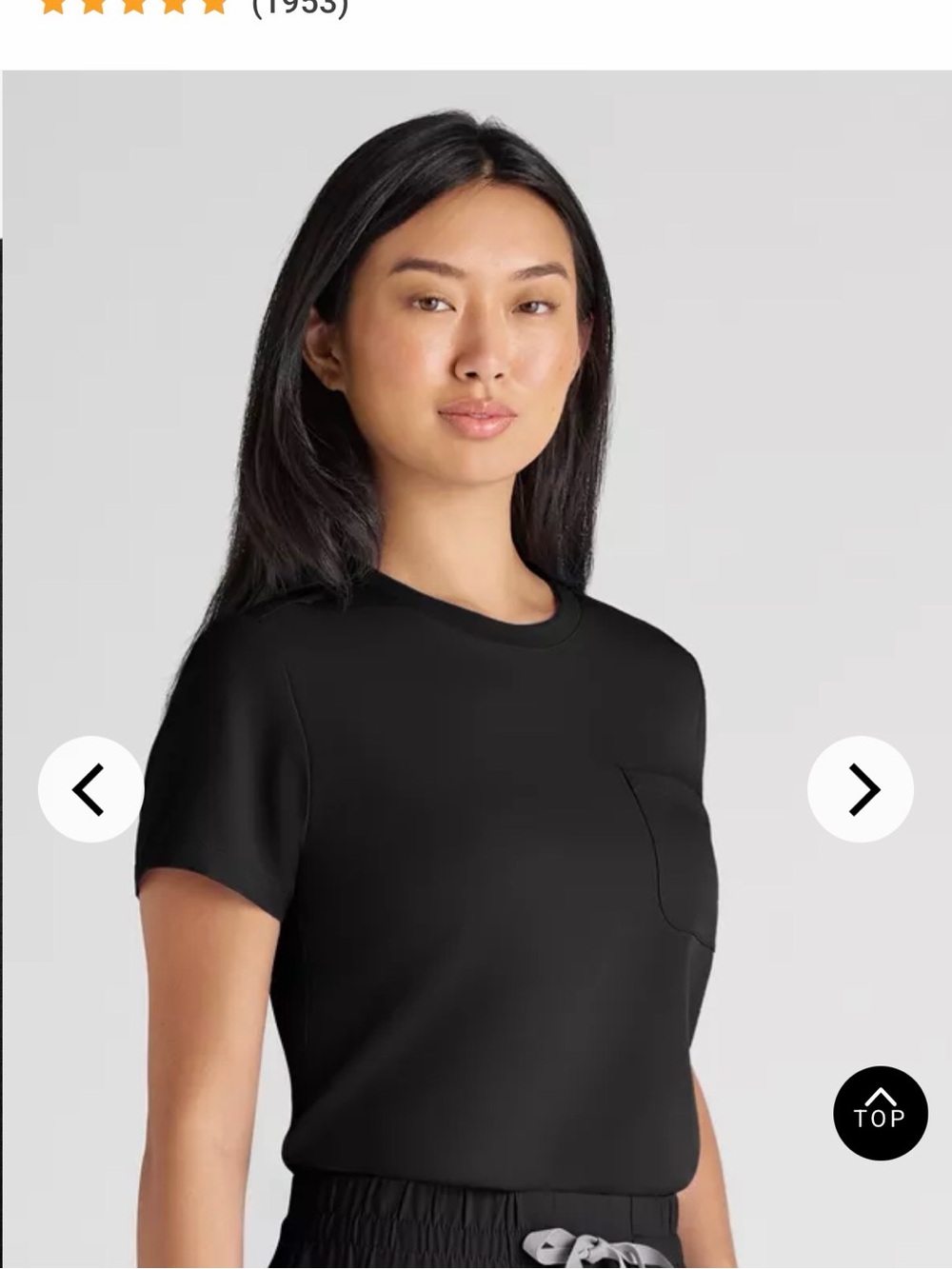RESURGE CITRINE WOMEN'S 1-POCKET CREW NECK TUCK IN / WEAR OUT SCRUB TOP